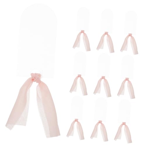 Zerodeko 10 Stück Sitzplatz-Tags für Hochzeiten Empfangsbedarf Hochzeit Zeichen Platzkartenhalter für den Tisch Tischkarten für die Tischdekoration Schilder für die Hochzeit Polyester von Zerodeko