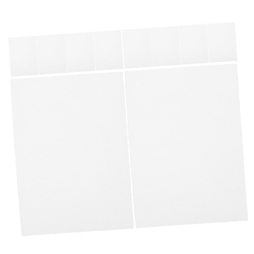 Zerodeko 10 Stück Teiliges Atmungsaktives Augen-mesh-gewebe Zuschneidbares Netzstoff Diy-maskenherstellung Leichte Bequeme Masquerade-masken für Cosplay und Tierkostüme von Zerodeko