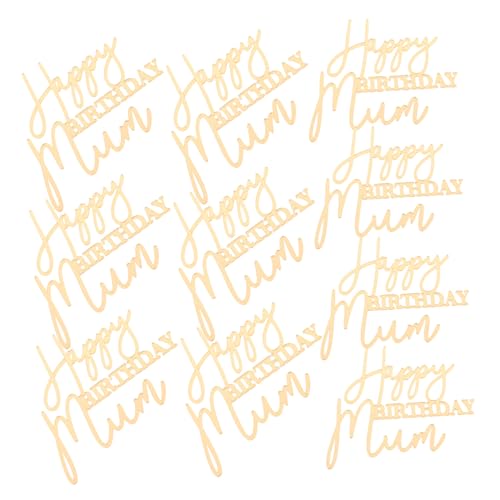 Zerodeko 10 Stück Teiliges Cake Topper Happy Birthday Mom Goldene Geburtstagstorten-deko Wiederverwendbar für Mütter Geburtstagsfeier Party Cupcake Picks Zerodeko 10 Stück Teiliges Cake Topper Happy Birthday Mom Goldene Geburtstagstorten-deko Wiederverwendbar für Mütter Geburtstagsfeier Party Cupcake Picks von Zerodeko