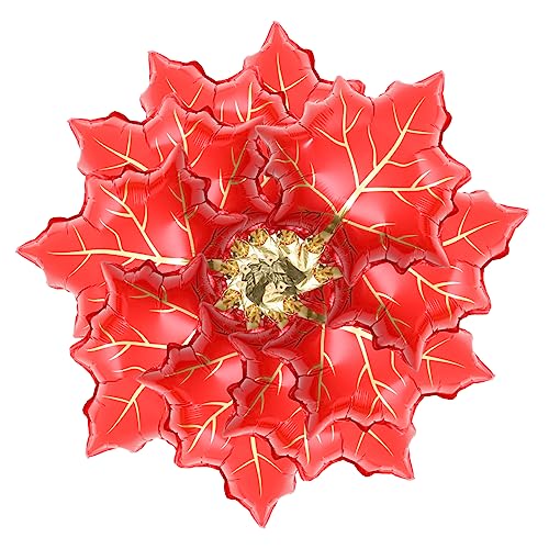 Zerodeko 10 Stück Teiliges Folienballons Ahornblatt Form Herbstdeko Leuchtend Rote Aluminiumfolie Thanksgiving Party Luftballons für Herbstliche Feier und Fotorequisiten von Zerodeko