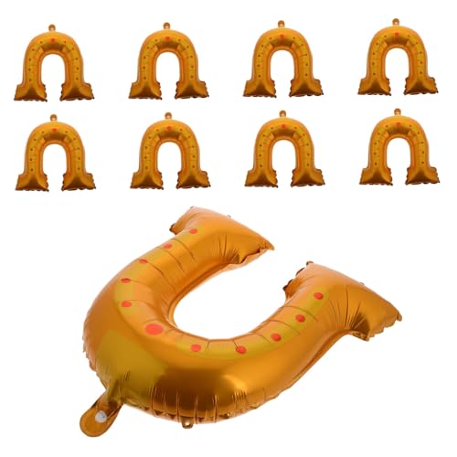 Zerodeko 10 Stück Teiliges Goldene U Förmige Aluminiumfolie Ballons Langlebig und Vielseitig Einzigartiges Design für Hochzeiten Babypartys Verlobungen und Festliche Dekorationen von Zerodeko