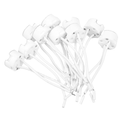Zerodeko 10 Stück Teiliges Keramik Lampenfassungs mit Silikonkabel Hitzebeständige Feuerfeste Lampenfassung für Innen und Außenbeleuchtung Kompatibel Sicher und Langlebig Zerodeko 10 Stück Teiliges Keramik Lampenfassungs mit Silikonkabel Hitzebeständige Feuerfeste Lampenfassung für Innen und Außenbeleuchtung Kompatibel Sicher und Langlebig von Zerodeko