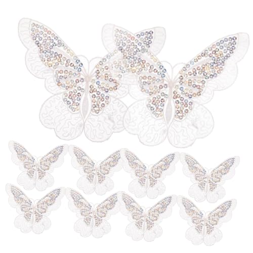 Zerodeko 10 Stück Teiliges Organza Schmetterling Aufnäher Filigrane Stickerei Patches zum Aufnähen und Dekorieren von Kleidung Hüten Taschen für DIY Bastelarbeiten und Reparaturen Zerodeko 10 Stück Teiliges Organza Schmetterling Aufnäher Filigrane Stickerei Patches zum Aufnähen und Dekorieren von Kleidung Hüten Taschen für DIY Bastelarbeiten und Reparaturen von Zerodeko