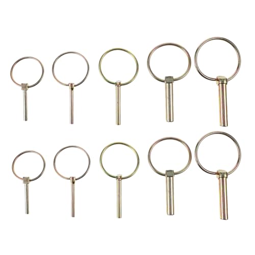 Zerodeko 10 Stück Teiliges Sicherungsstift Verzinktem Karbonstahl Rost Korrosionsbeständig Robuste Lynch Pins mit Ring für Anhänger Traktoren Rasenmäher und Landwirtschaftliche Geräte Zerodeko 10 Stück Teiliges Sicherungsstift Verzinktem Karbonstahl Rost Korrosionsbeständig Robuste Lynch Pins mit Ring für Anhänger Traktoren Rasenmäher und Landwirtschaftliche Geräte von Zerodeko
