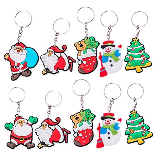 Zerodeko 10 Stück Teiliges Weihnachtsmann Schlüsselanhänger aus Hochwertigem und Leichte Praktische Taschen und Schlüsselanhänger Dekorativ für Auto Haus und Türschlüssel Vielseitig Zerodeko 10 Stück Teiliges Weihnachtsmann Schlüsselanhänger aus Hochwertigem und Leichte Praktische Taschen und Schlüsselanhänger Dekorativ für Auto Haus und Türschlüssel Vielseitig von Zerodeko