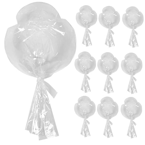 Zerodeko 10 Stück Transparente Bobo Luftballons Wiederverwendbare Bubble Ballons für Partydekorationen Hochzeiten Geburtstagsfeiern und Besondere Anlässe von Zerodeko