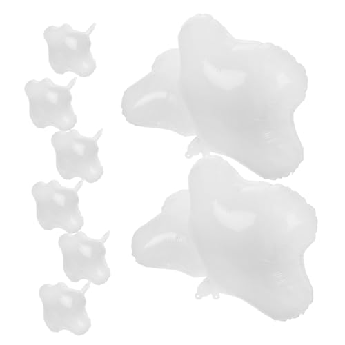 Zerodeko 10 Stück Wolkenförmige Aluminiumfolie Ballons Dekoration für Kindergeburtstage Hochzeiten und Themenpartys Wiederverwendbar Sicher und Auffällig von Zerodeko