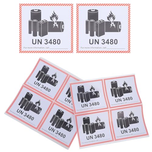 Zerodeko 100 Blatt Lithiumbatterie Warnetiketten Feuerwarnung für Versand Selbstklebende Sicherheitshinweise für Unternehmen und Privatpersonen Praktische und Zuverlässige Etiketten für Zerodeko 100 Blatt Lithiumbatterie Warnetiketten Feuerwarnung für Versand Selbstklebende Sicherheitshinweise für Unternehmen und Privatpersonen Praktische und Zuverlässige Etiketten für von Zerodeko