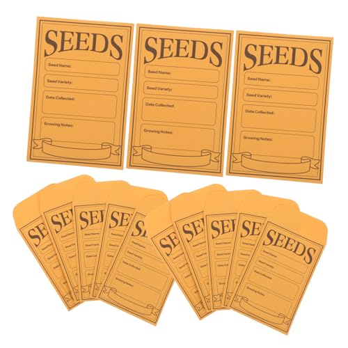 Zerodeko 100 Stck. Samenpapiertüte Umschlag Samenhülle Samenumschläge Aus Kleinem Braunem Papier Siegelaufkleber Für Samenumschläge Schlüssel Aufbewahrungsumschläge Aus Papier Kraftpapier von Zerodeko