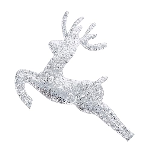 Zerodeko 100 Stück Elch Konfetti aus Geruchlosem Langlebigem Vliesstoff Silbernes Glitter Partydekor für Weihnachten Tischstreudeko Einzigartige Party Accessoires Festliche Atmosphäre von Zerodeko