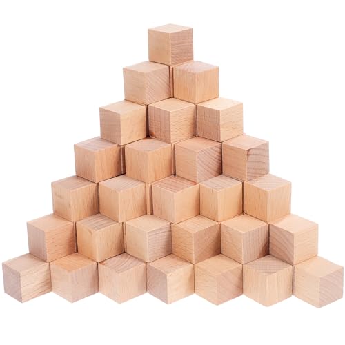 Zerodeko 100 Stück Holzbausteine Unbehandelte Würfel aus Holz für Kreatives und Basteln Montessori Lehrmittel für Quadratische Klötze Zerodeko 100 Stück Holzbausteine Unbehandelte Würfel aus Holz für Kreatives und Basteln Montessori Lehrmittel für Quadratische Klötze von Zerodeko