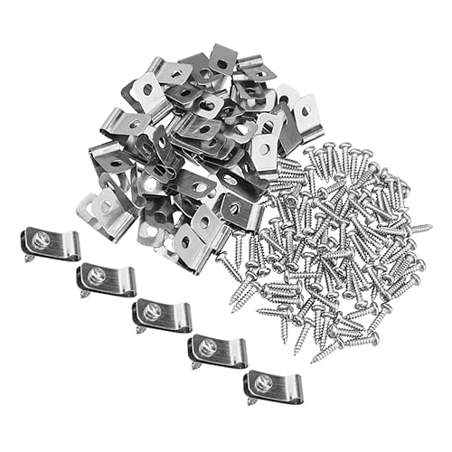 Zerodeko 100 Stück Metallzaun Clips für Tiergehege Aluminium Drahtzaun Klemmen mit Rostfrei Installieren für Verschiedene Nutztiere Zaunsysteme von Zerodeko