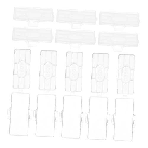 Zerodeko 100 Stück Transparente Kabeletiketten Wasserdichte Kunststoffbeschriftungsboxen zur Identifikation und Markierung von Kabeln für und Kommunikation von Zerodeko
