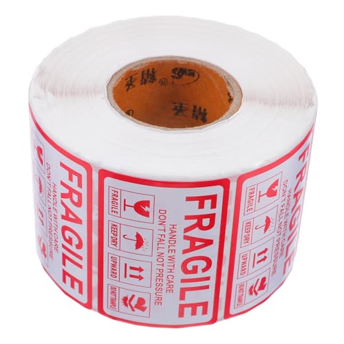 Zerodeko 1000 Pcs Fragile Versandetiketten Bearbeiten Pflegeaufkleber Für Kleine Unternehmensverpackungskleberwarnetiketten Für Umzugskartons Versandetiketten von Zerodeko
