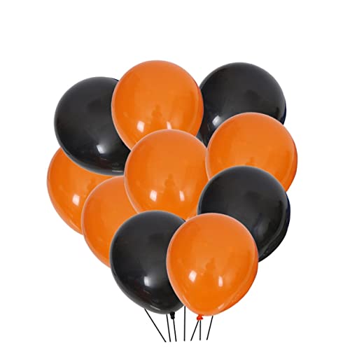 Zerodeko 100Stücke Halloween Luftballons Dekorative Partyballons Orange Für Halloween Feiern Bastelprojekte Und Festdekorationen von Zerodeko