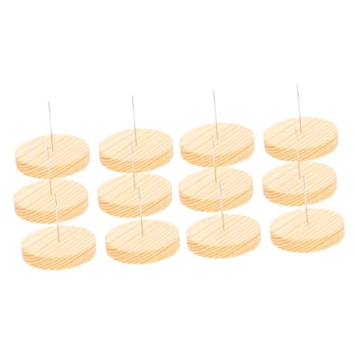 Zerodeko 12 Sätze Holzbasis -ornament Modellpuppen Mit Ständer Präsentationsständer Für Häkelpuppen Puppenständer Stützständer Für Puppen Tragbares Schaugestell Für Puppen Metall von Zerodeko