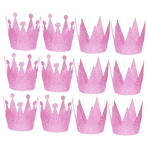 Zerodeko 12 Stück Dekorative Geburtstagskronen Hüte aus PVC Glitter Partyhüte für Kindergeburtstage Prinzessin und Design Feier Dekoration Zerodeko 12 Stück Dekorative Geburtstagskronen Hüte aus PVC Glitter Partyhüte für Kindergeburtstage Prinzessin und Design Feier Dekoration von Zerodeko