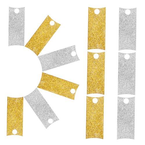 Zerodeko 12 Stück Diy Namensschild Blanko für Flaschen Gold Silber Wasserfeste Dekoration für Trinkbehälter Kreative Personalisierung für Familie und Freunde von Zerodeko