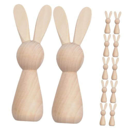 Zerodeko 12 Stück Holzkunstfiguren Holzkaninchen Osterkaninchen Ornament Osterhase Holzhase Ornamente Ostern DIY Basteldekoration Zerodeko 12 Stück Holzkunstfiguren Holzkaninchen Osterkaninchen Ornament Osterhase Holzhase Ornamente Ostern DIY Basteldekoration von Zerodeko