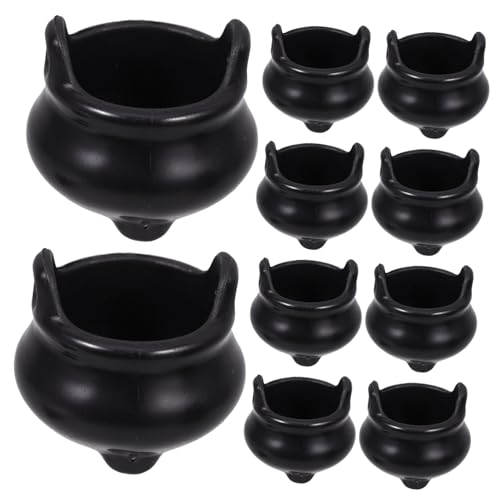 Zerodeko 12 Stück Miniatur für Halloween Dekoration Schwarze Kessel Ornamente Ergänzung für Partys und Besondere Anlässe Zerodeko 12 Stück Miniatur für Halloween Dekoration Schwarze Kessel Ornamente Ergänzung für Partys und Besondere Anlässe von Zerodeko