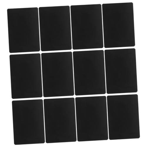 Zerodeko 12 Stück Preisschild Bretter Zeichen Etikett Mini-boards Planke Stichworte Anzeige Hängeanhänger Für Körbe Nachricht Preistafeln Tafeln Zeichnen Black Abs von Zerodeko