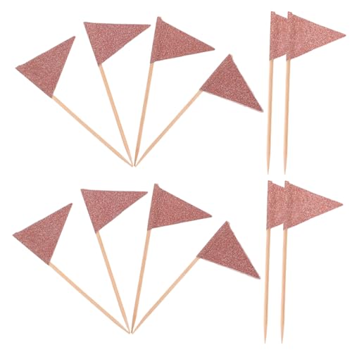 Zerodeko 12 Stück Teiliges Dreieck Flaggen Zahnstocher Roségold Dekorative Cocktail Toothpicks und Cupcake Topper für Kuchen Snacks Obst und Festliche Partys Wie Geburtstage und Hochzeiten Zerodeko 12 Stück Teiliges Dreieck Flaggen Zahnstocher Roségold Dekorative Cocktail Toothpicks und Cupcake Topper für Kuchen Snacks Obst und Festliche Partys Wie Geburtstage und Hochzeiten von Zerodeko