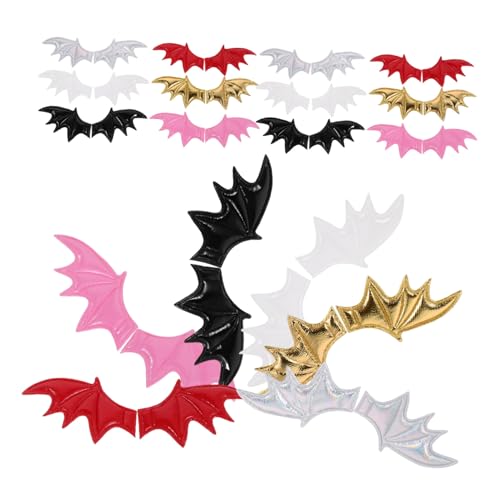 Zerodeko 120 Stück Halloween Fledermausflügel Leichte DIY Teufelsflügel Haar und Kostüm Accessoires Vielseitig für Haarspangen Puppenhüte und Kleidung für Halloween und Cosplay Dekoration von Zerodeko