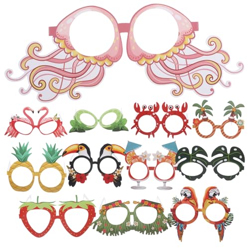 Zerodeko 12Stücke Luau Partybrillen Tropische Papierbrillen für Hawaii Party Witzige Kostüm Requisiten für Geburtstagsfeiern und Veranstaltungen Partydekoration und Mitgebsel Zerodeko 12Stücke Luau Partybrillen Tropische Papierbrillen für Hawaii Party Witzige Kostüm Requisiten für Geburtstagsfeiern und Veranstaltungen Partydekoration und Mitgebsel von Zerodeko