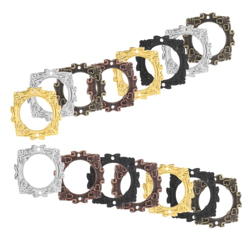 Zerodeko 15 Stück Teiliges Runde Vintage Label Frames aus Robustem Legierungs Material Dekorative Etikettenhalter für Schränke und Büro Vielseitig Einsetzbar für Namenskarten und von Zerodeko