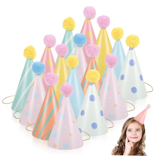 Zerodeko 16 Stück Teiliges Partyhut aus Papier mit Pompon Detail Bunte Geburtstagsmützen für Erwachsene Vielseitige Partydeko für Geburtstage Karneval und Festliche Anlässe Zerodeko 16 Stück Teiliges Partyhut aus Papier mit Pompon Detail Bunte Geburtstagsmützen für Erwachsene Vielseitige Partydeko für Geburtstage Karneval und Festliche Anlässe von Zerodeko