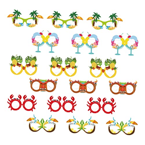 Zerodeko 18Stücke Hawaii Sommerparty Brillen Lustige Papierbrillen für Foto Requisiten für Strand und Tanzpartys für Unvergessliche und Kreative Aufnahmen Zerodeko 18Stücke Hawaii Sommerparty Brillen Lustige Papierbrillen für Foto Requisiten für Strand und Tanzpartys für Unvergessliche und Kreative Aufnahmen von Zerodeko