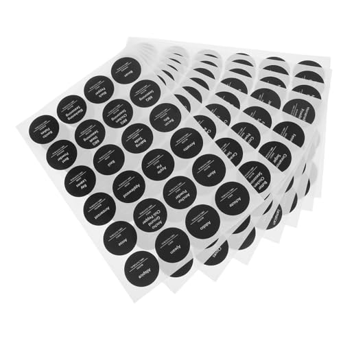 Zerodeko 192Stücke Gewürzglas Etiketten Schwarze Kreidetafel Aufkleber Waschbar und Wiederverwendbar für Lebensmittelbehälter Etiketten von Zerodeko