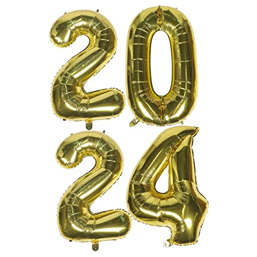 Zerodeko 1Satz Aluminium Folienballons Dekorative Neujahrsballons Für Partydekoration Festliche Luftballons Für Silvesterfeier Und Jubiläumsfeiern von Zerodeko