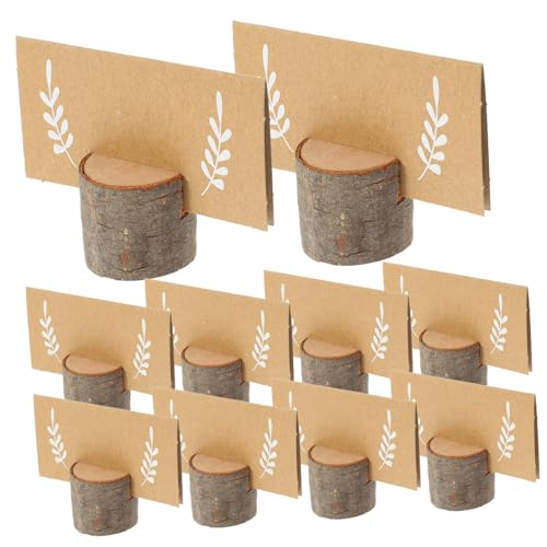 Zerodeko 1Satz Sitzkartenhalter Aus Holz Tischnummern Schilderhalter Für Hochzeiten Partys Veranstaltungen Tischdekoration Für Menüs Und Fotos Robustes Natürliches von Zerodeko