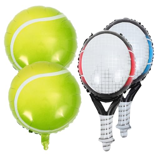 Zerodeko 1Satz Tennisballons Und Hüpfende Folienballons Für Tennis Geburtstagsfeiern Und Bachelorette Partys Für Tennis Dekorationen Und Partys von Zerodeko