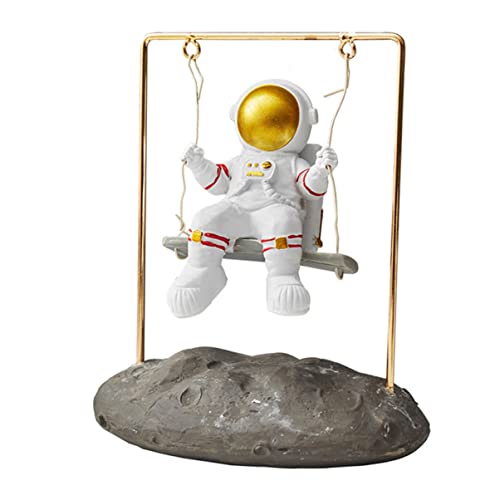 Zerodeko 1Stk Astronauten-Ornamente bürodeko büro Dekoration Dekofigur Astronautenmodell Spielzeug Haushalt Skulptur Armaturenbrett Kunsthandwerk Dekorationen Harzdraht von Zerodeko