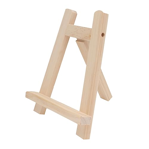 Zerodeko 1Stück Kleiner Tischkalenderständer aus Holz A Rahmen Staffelei für Fotomalerei Dreieckige Holzdisplay Staffelei für Künstler und Kreative Präsentationen von Zerodeko
