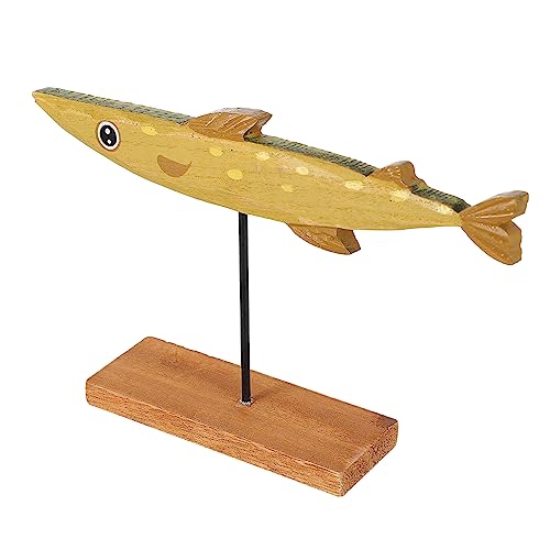 Zerodeko 1stück Fisch Dekoration Adorable Tier Ornament Für Kinderzimmer Und Handgefertigte Tischdeko Holzfigur Für Gemütliches Für Zuhause Oder Büro von Zerodeko