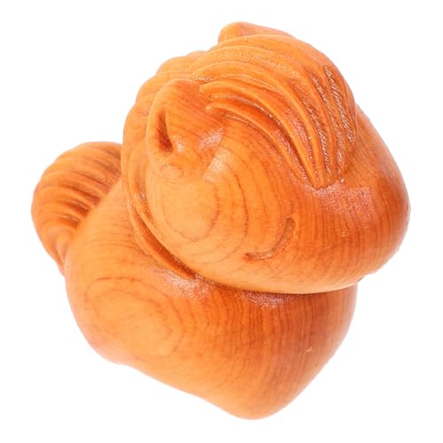 Zerodeko 1stück Handgeschnitzte Holzfigur Eines Pferdes Chinesisches Tierkreiszeichen Dekoration Für Schreibtisch Holzskulptur Für Wohn Und Büroräume von Zerodeko