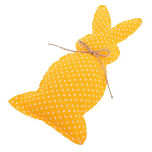 Zerodeko 1stücke Rustikale Osterhasen Deko Füllung Für Osternester Stoff-Bunny-Ornament Orange Mit Punkten Für Tischdeko Hochzeiten Und Frühlingsdekoration Vielseitig Einsetzbar von Zerodeko