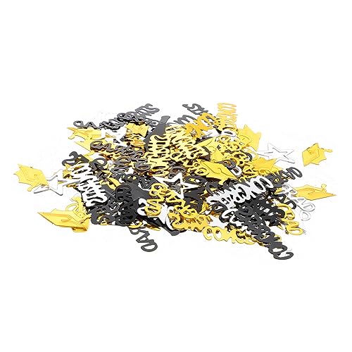 Zerodeko 2 Packungen Abschlussfeier Konfetti Schwarz Gold und Silber Partydekoration für Graduierungsfeiern Tischdeko und Füllmaterial für Ballons oder Flaschen Zerodeko 2 Packungen Abschlussfeier Konfetti Schwarz Gold und Silber Partydekoration für Graduierungsfeiern Tischdeko und Füllmaterial für Ballons oder Flaschen von Zerodeko