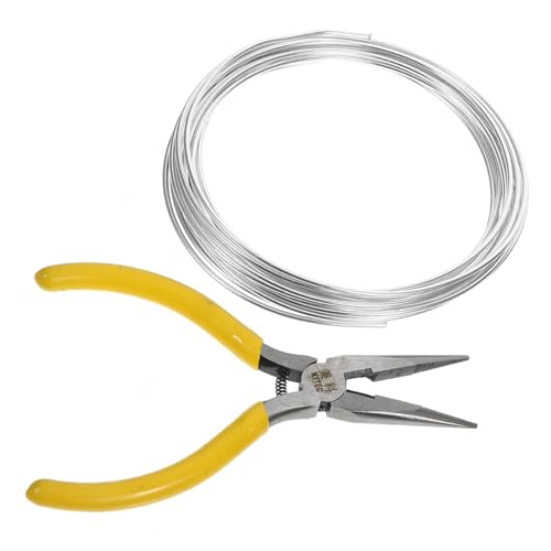 Zerodeko 2 Rollen DIY Basteldraht Schmuckherstellung aus Metalldraht Eisen Silber von Zerodeko