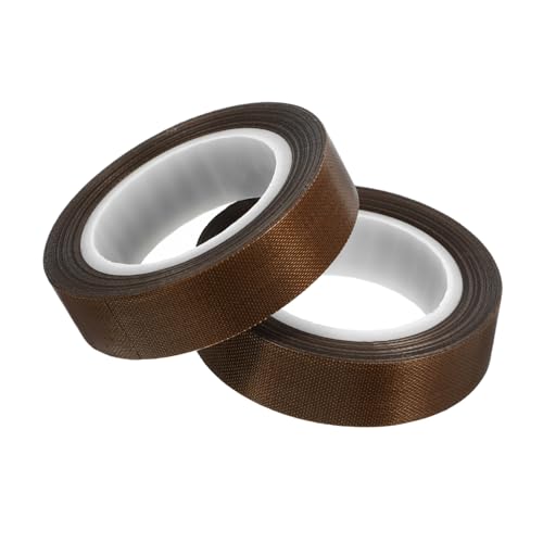 Zerodeko 2 Rollen Hitzebeständiges Klebeband Ptfe-dichtungsband Handvakuumierband Vakuumierband Für Lebensmittel Isolierbänder Dichtband Klebeband Für Vakuumierer Teflontuch Coffee von Zerodeko