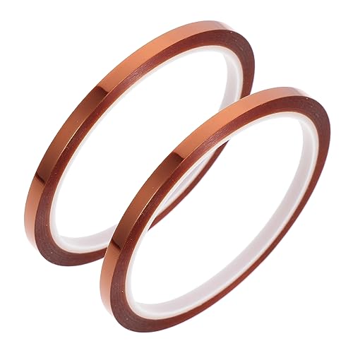 Zerodeko 2 Rollen Hitzebeständiges Sublimationsband Klebeband für Wärmeübertragung Stark Haftend für Elektronik Bastelarbeiten Transparent Vielseitig Einsetzbar von Zerodeko