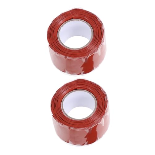 Zerodeko 2 Rollen Wasserdichtes Klebeband Streifen abdichten Maskierung klebrig nachweisen Silikonklebeband Rohrlecksicherungsband Reparaturband für Planen Band schwere Silikon-Gummi rot Zerodeko 2 Rollen Wasserdichtes Klebeband Streifen abdichten Maskierung klebrig nachweisen Silikonklebeband Rohrlecksicherungsband Reparaturband für Planen Band schwere Silikon-Gummi rot von Zerodeko