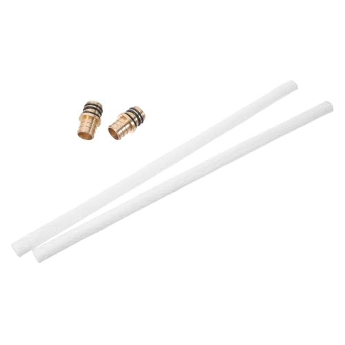 Zerodeko 2 Sätze DIY Weinflasche Fackel Ersatzdocht mit Messinghaltern für Gartenbeleuchtung Kompatibel mit Standardglasflaschen Einfache Installation und Vielseitige Anwendung von Zerodeko