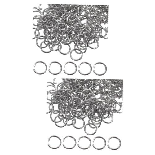 Zerodeko 2 Sätze Rostfreier Stahlöffnungsring Offen Schlüssel Schmuck Herstellung Verbindungsringe Für Armbänder Armband Machen Biegering Silber 200 Stück * 2 von Zerodeko