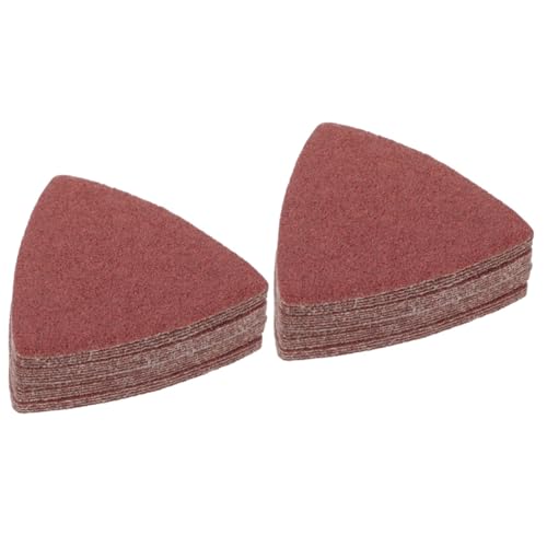 Zerodeko 2 Sätze Sandpapier Dreieck-schleifpad Unterlage Schleifen Streugut Oszillierendes Schleifpad Schleifpapier Handschleifpad Weiches Schleifpad Handpolierpad 20 Stück * 2 von Zerodeko
