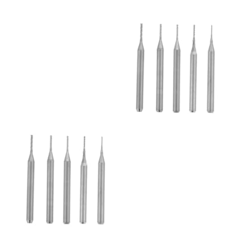 Zerodeko 2 Sätze Teiliges Fräser Aus Wolframstahl Multifunktionale Holzgravur Cnc Bearbeitungsbohrer Für Verschiedene Materialien Wie 5 Stück * 2 von Zerodeko