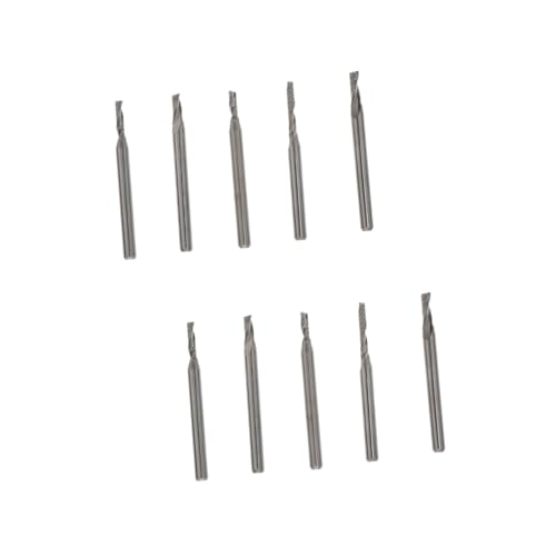 Zerodeko 2 Sätze Wolframfräser Hartmetall Cnc Fräser Gravurfräser Gravurfräswerkzeug Cnc Fräserbits Cnc Router Gravierfräser Schaftfräser Silberstahl von Zerodeko